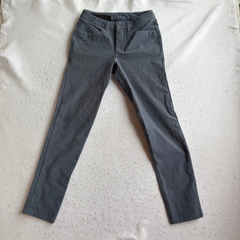 Lululemon ABC Pants Mens 28 Gray Slim Fit Warpstreme